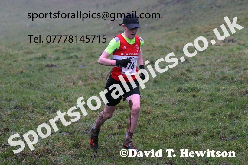 Mens under-17s, NECAA Junior Cross Country Relays, Thornley Farm, Peterlee, Saturday, December 12th. Photo: David T. Hewitson/Sports for All Pics